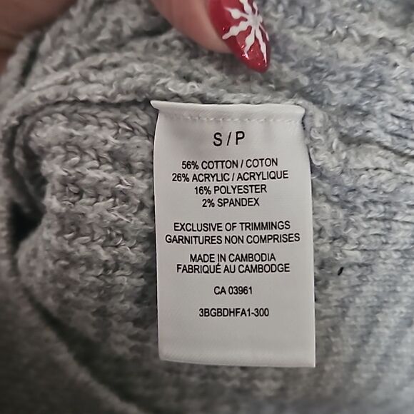 Denver Hayes Women's Knitted Crew Neckline Long Sleeves Sweater  Gray Small Peti - Picture 6 of 16